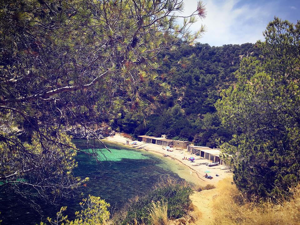 Secret beach Ibiza Cala Llentrisca